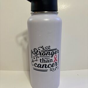 Stronger than cancer Water Bottle